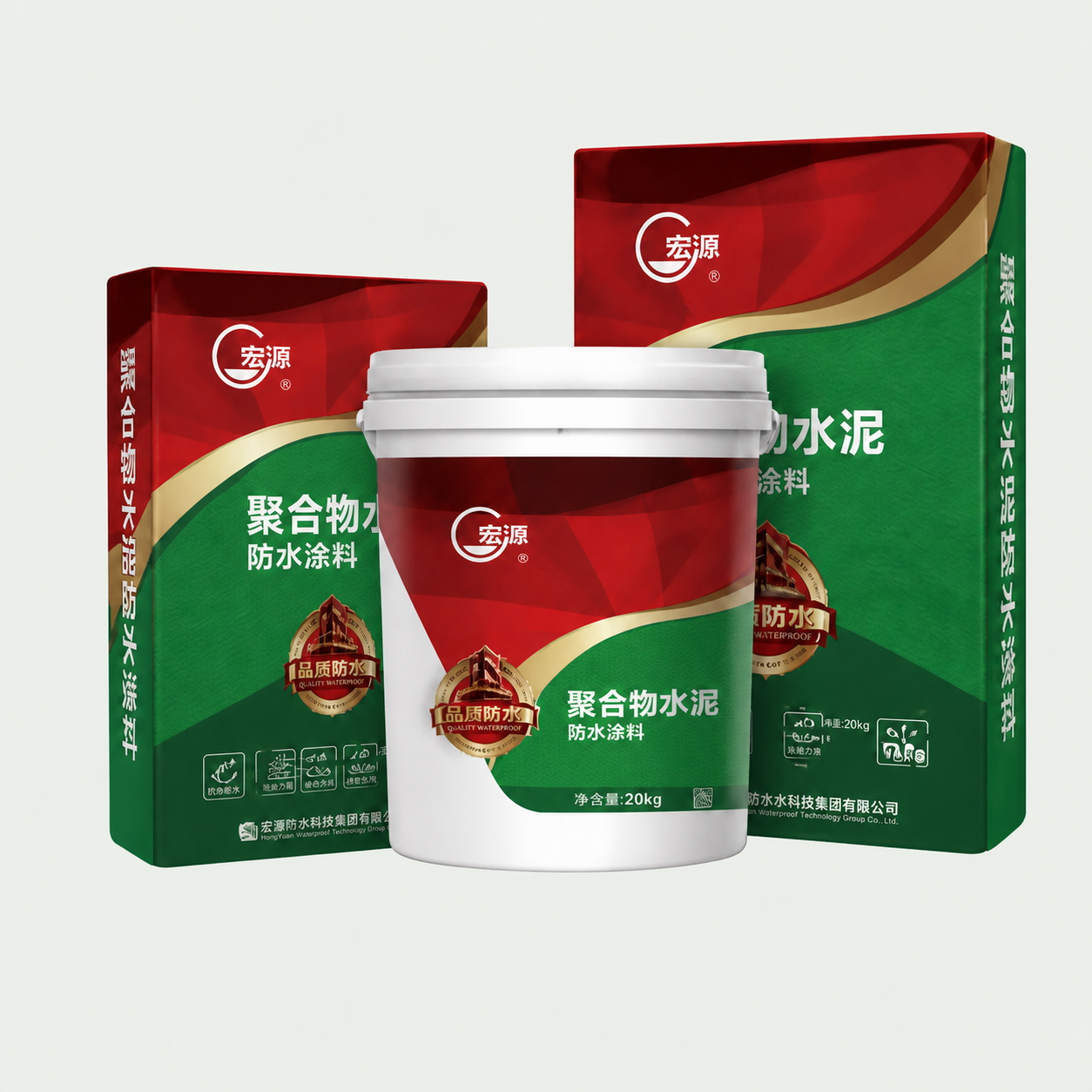 HONGYUAN JS Polymer-Modified Cement Waterproof Coating