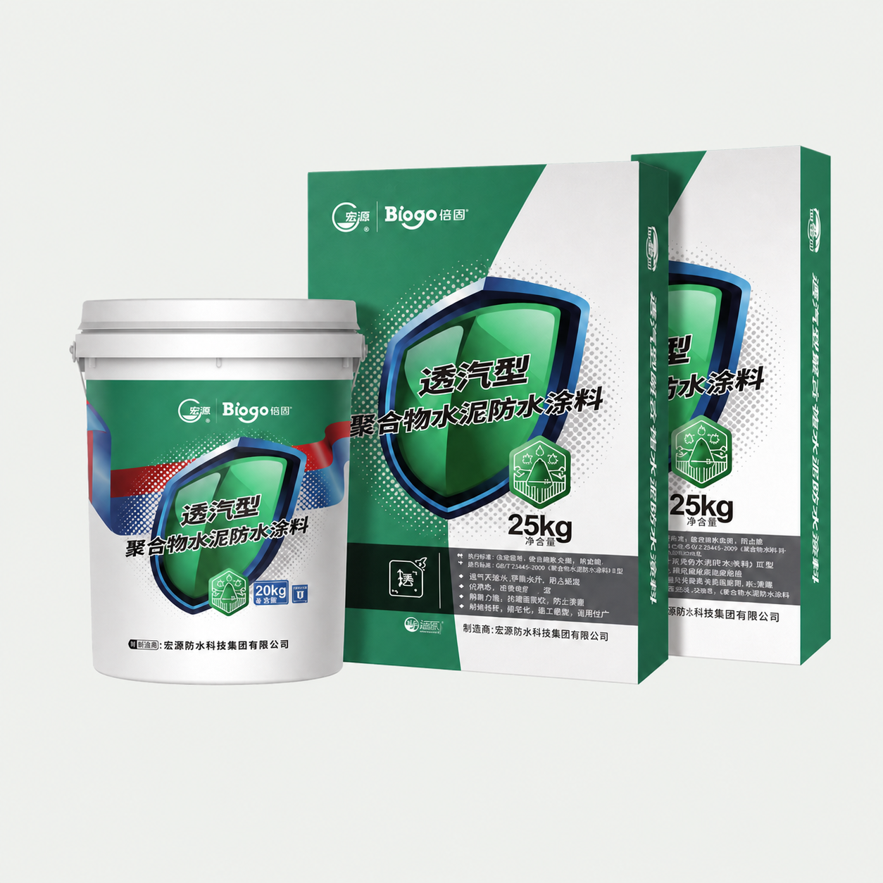 BIOGO Vapor-Permeable Polymer Cement Coating